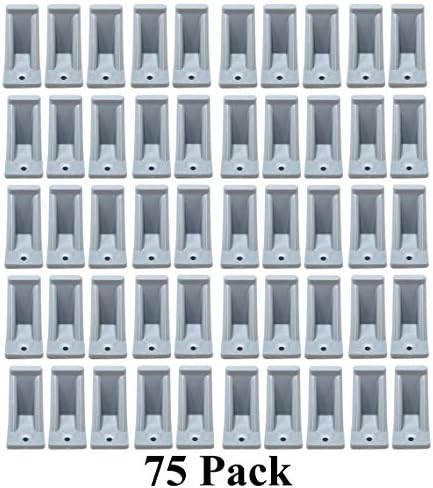 JSP Manufacturing Light Grey Plastic Mini Roof Snow and Ice Guard - Multi-Quantity Pack | Prevent Sliding Snow Stop Buildup (75)