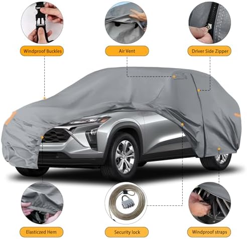 SAPUBK Waterproof Car Cover Compatible with 2023-2025 Chevy Trax