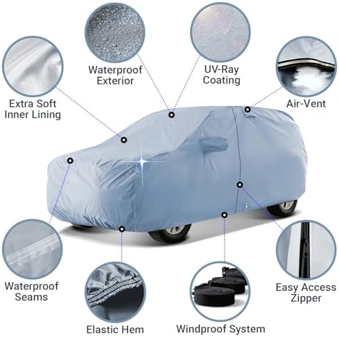 iCarCover 15-Layer Premium All Weather SUV Car Cover. See Size Chart S58