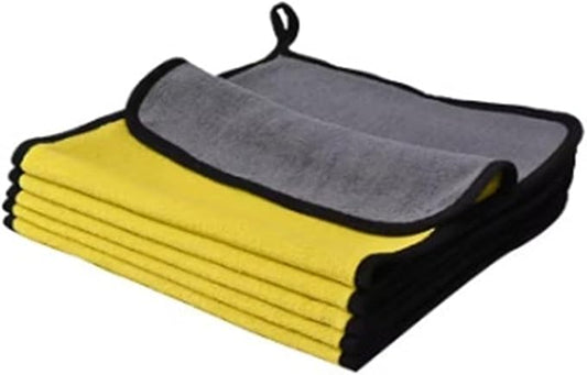 3/5/10Pcs Car Wash Microfiber Towel Set - 30 * 30CM & 30 * 60CM Absorbent Drying & Cleaning Cloth fit for Detailing, Kitchen, Glass and Household Use(5pcs 30-60cm)