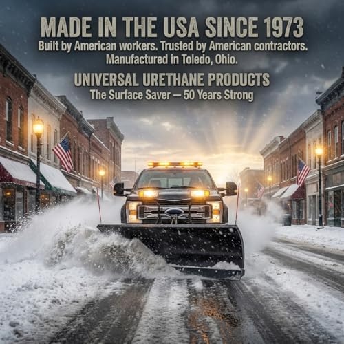 Surface Saver Polyurethane Snow Plow Cutting Edge – Outlasts Rubber 5X – No Surface Damage – Made in USA – Fits Truck ATV UTV Tractor – Holes Not Included – 60" (1"x6")