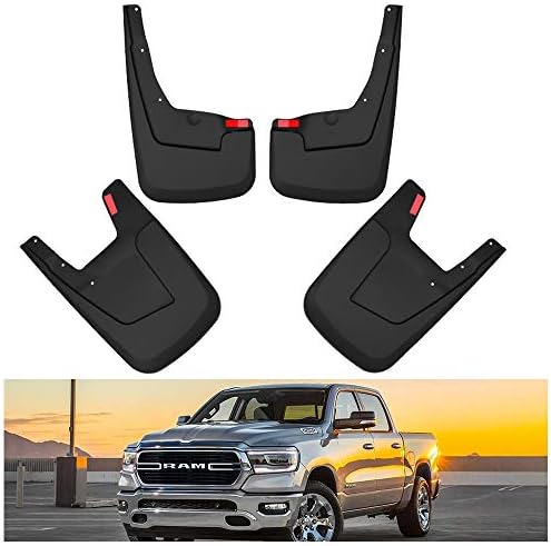 Kiwi Master No Drill Mud Flaps for 2019-2024 Dodge Ram 1500 Without Fender