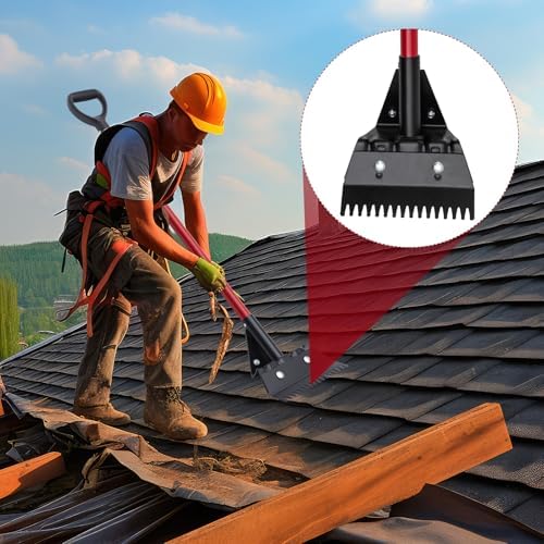 2 Pack Shingle Remover Tool, 46.5 Inch Roofing Shovel