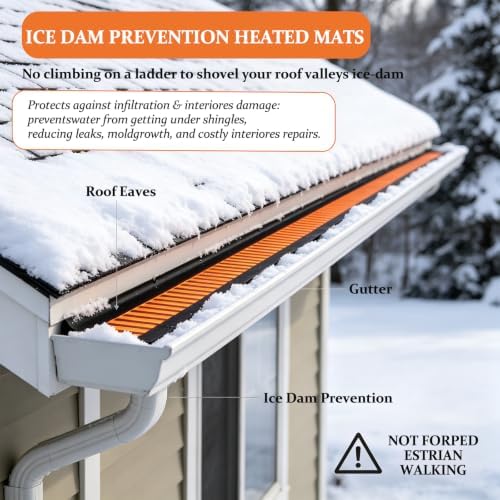Roof Valley Ice Dam Heater Mat,Waterproof PVC Snow Melting Deicing System