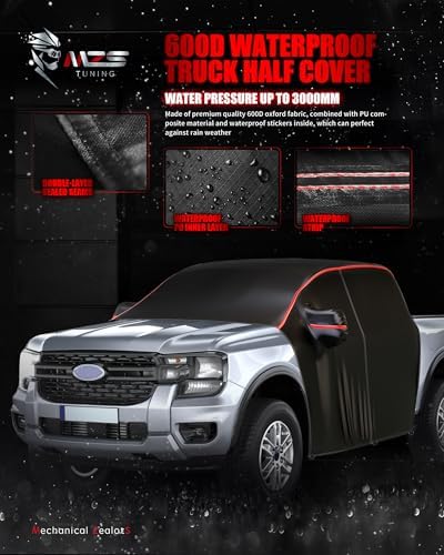 MZS 600D Waterproof Outdoor Truck Cab Cover for Maverick/Ranger 2019-2026