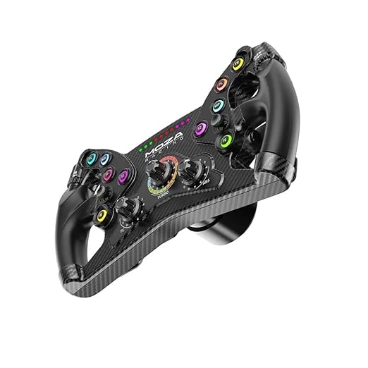 MOZA KS Steering Wheel 300mm Butterfly Style GT Racing Wheel, Fully Customizable Sim Racing Gaming Simulator, Compatible with 3rd-Party Bases via Hub