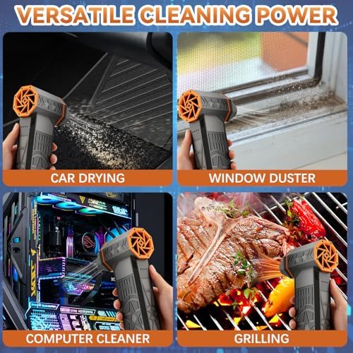Upgrade Snow Whiz Turbo Blower,Suptruck Frostblazer Thermal Snow Blower,130,000RPM Mini Turbo Snow Blower,Portable Car Snowwith Efficient Turbine Tech, Car Windshield Defrost, Snow Removal (1 Set)
