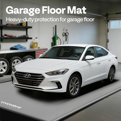 VIVOHOME Garage Floor Mat 7'9" x 18' Containment Mat with Stay Put Corner