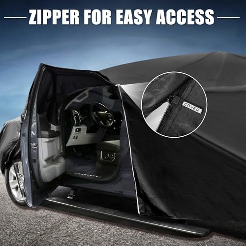 X AUTOHAUX Waterproof Full Car Cover for Hyundai Santa Cruz 210D-PU