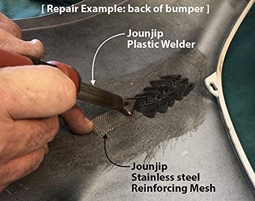 JOUNJIP Plastic Welding Kit Deluxe -UL Certified Plastic Welder 80W Iron- Professional Grade Plastic Repair Kit for Automotive Car Bumper, Kayak, Tank Repair
