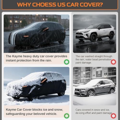 Kayme Heavy Duty Car Cover for Mazda 3 Sedan (2003-2026) Waterproof
