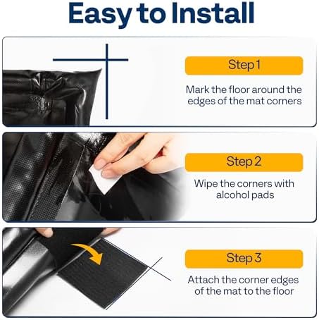 VIVOHOME Garage Floor Mat 8'6" x 20' Containment Mat with Stay Put Corner