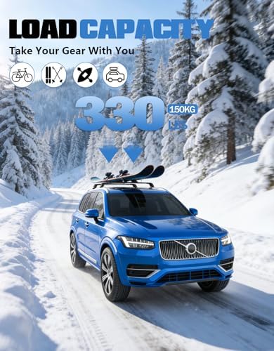 FengYu 330lbs Lockable Roof Rack Cross Bars for Volvo XC90 XC-90 2016-2026