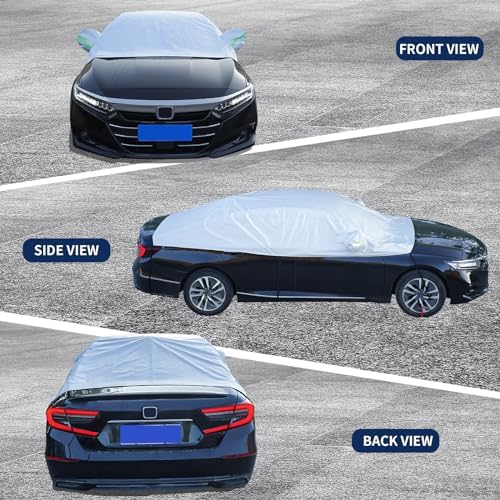 Half Car Cover Top Car Windshield Cover for Ice and Snow (Sedan)