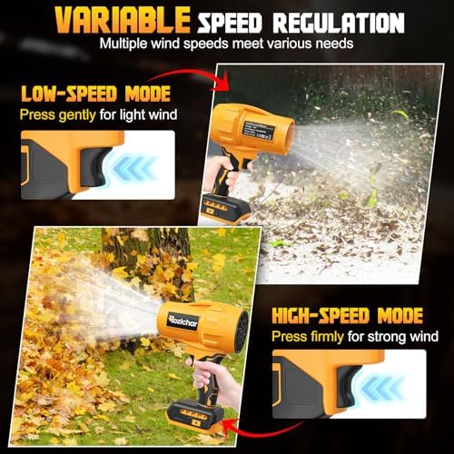 Cordless Leaf Blower Compatible for DeWALT 20V Max, Brushless Motor
