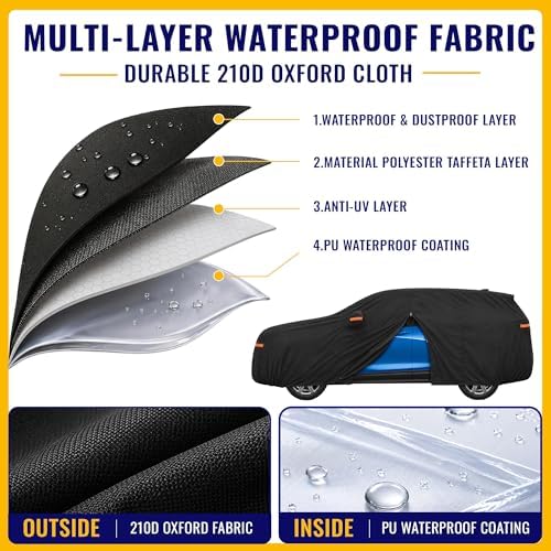 X AUTOHAUX Outdoor Full Car Cover Waterproof for Chevrolet Equinox 05-24