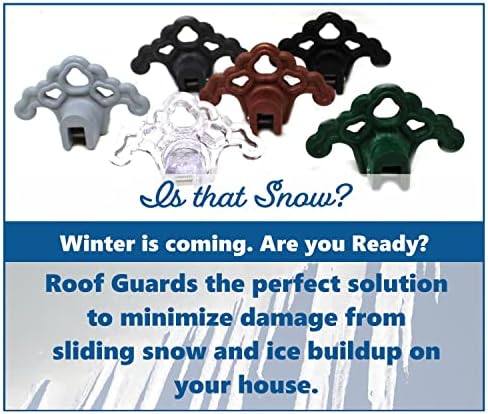 JSP Manufacturing Plastic Roof Ice Guard Snow Guard Snow Stops for Standing Seam Metal Roofing - Multi-Color/Multi-Pack Listing (10, Black)