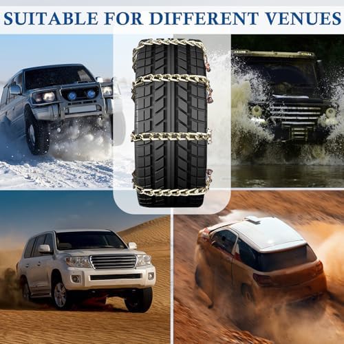 10pcs 175-285mm Anti Slip Tire Snow Chains
