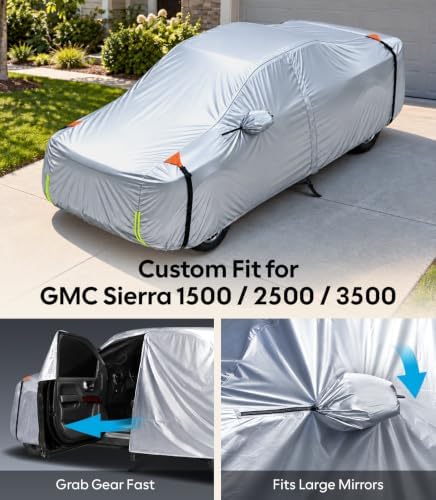 Wigoo GMC Sierra 1500 2500 3500 Truck Cover 2019-2026, Waterproof