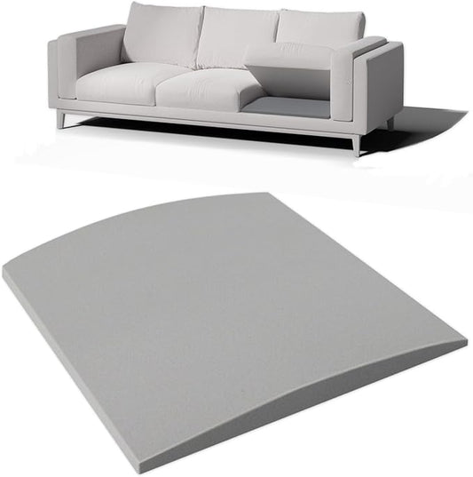 Couch Cushion Support for Sagging Seat, 22"x22"x2.4" 40D High Density Curved Foam Sofa Cushion Support, Under-Cushion Sag Repair,Grey Set of 1