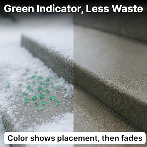 Thawtful Pet Safe Ice Melt – Pet Friendly Ice Melt, Snow Melt – Green Granules with CMA, Melts to −12°F (−24°C) - Driveway Salt & Sidewalk Salt for Ice (5 qt. - 10.6 lb.)