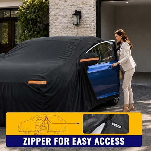 X AUTOHAUX Outdoor Full Car Cover Waterproof for Nissan Rogue 14-24