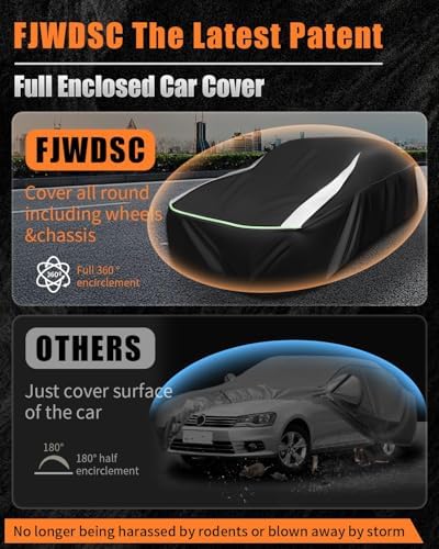 Full Enclosed Car Covers Fit Sedan/Coupe/CabrioLength 165-177 inches