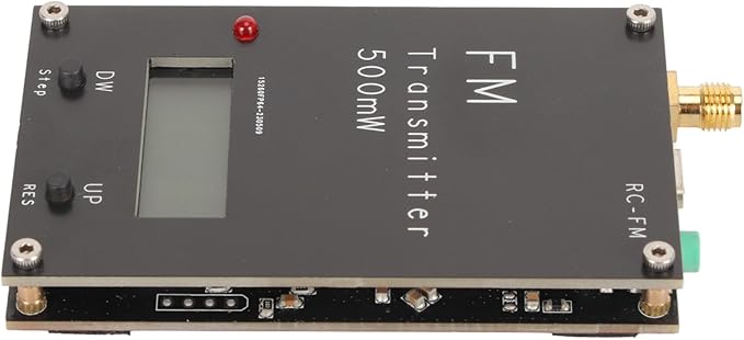 Digital FM Transmitter Module, 2000M 500mW FM Stereo Transmitter with LCD Screen, Stereo Sound, 3.5mm Connector, USB C Port, for Small FM Radio Station