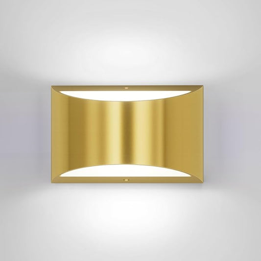 Aipsun Brushed Brass Wall Sconce Indoor Wall Lights Hardwired 1 Pack Up and Down Wall Mount Light for Living Room Bedroom Hallway Corridor Conservatory Cool White 6000K(with G9 Bulbs)