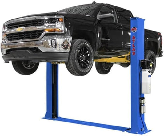 ATLAS Automotive Equipment PVL9BP Platinum 2-Post Commercial Grade Vehicle Lift, 9’6” Minimum Ceiling Height, ALI Certified, 9,000lb Capacity, Base Plate Design, Ally Power Unit, for Low Ceiling Use