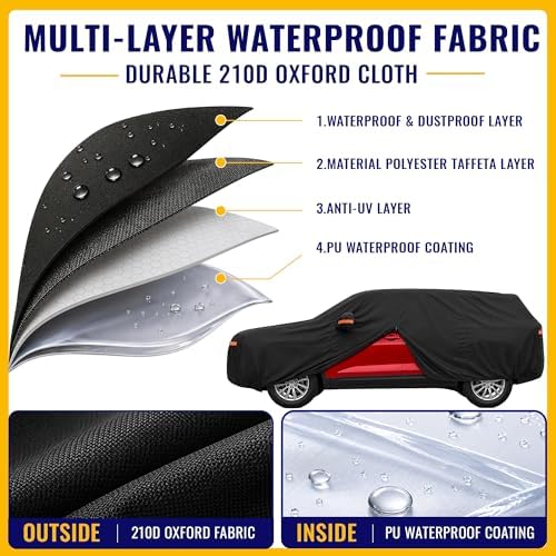 X AUTOHAUX Outdoor Full Car Cover Waterproof for Chevrolet Traverse 18-24