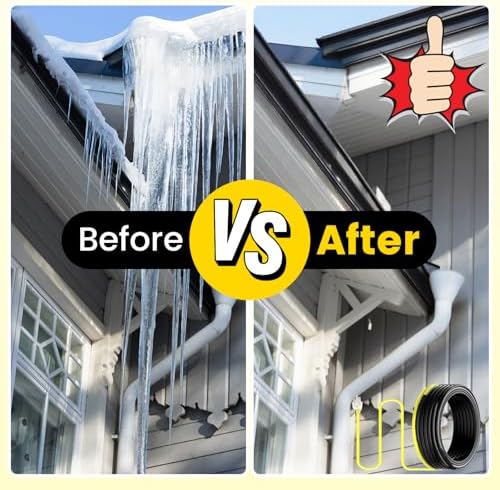 12 FT Industrial Grade Self Regulating Roof Gutter Heater Cable