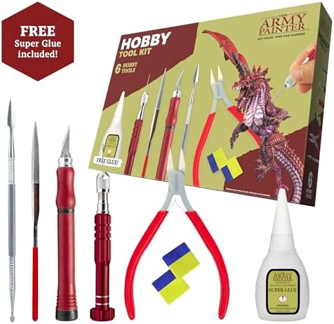 The Army Painter Colour Primer Matt Black + Hobby Tool Kit