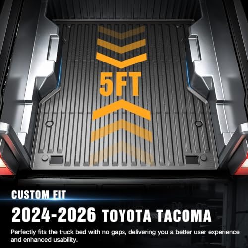 YZONA Bed Mat for 2024-2026 Toyota Tacoma, 5FT Short Bed (60.3 in)
