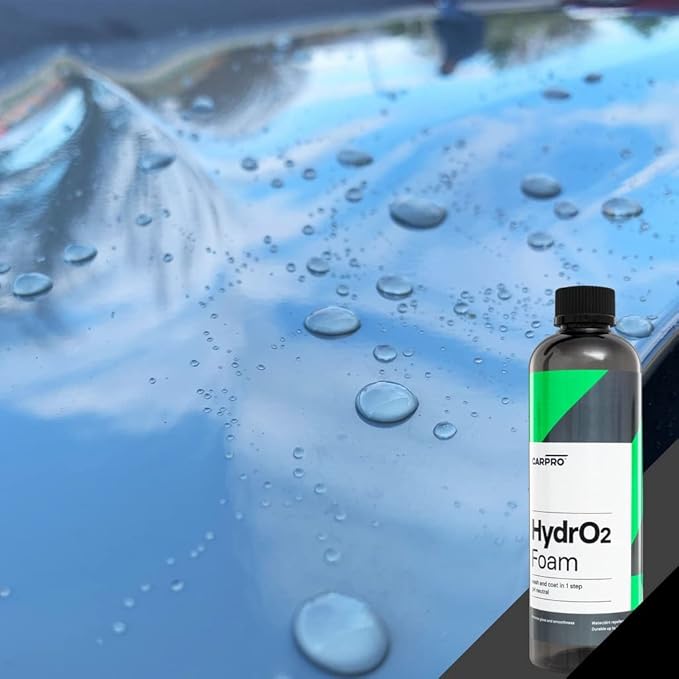 CARPRO HydrO2 Foam Car Wash & High Gloss Sealant in One: 1-Step Car Wash and Coat, Ultra-Hydrophobic Coating - 500mL (17oz)