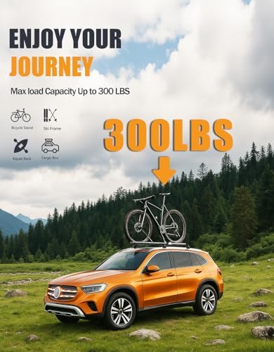KINGGERI 300lbs Roof Rack Cross Bars for Mercedes Benz GLC 2016-2022