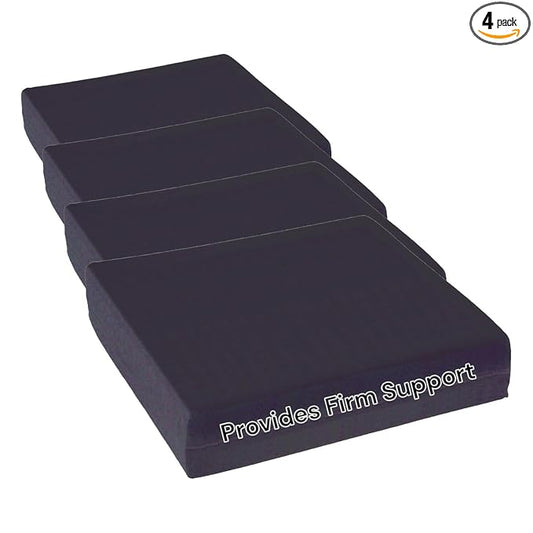 Essential Medical Supply Rehab 1 Cushion with Higher Density for Additional Support, 18 Inch X 16 Inch X 2 Inch (Pack of 4)