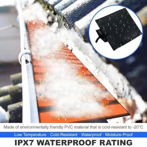 Roof Valley Heated Snow Melting Mats,IPX7 Waterproof Ice Snow Melting Mat