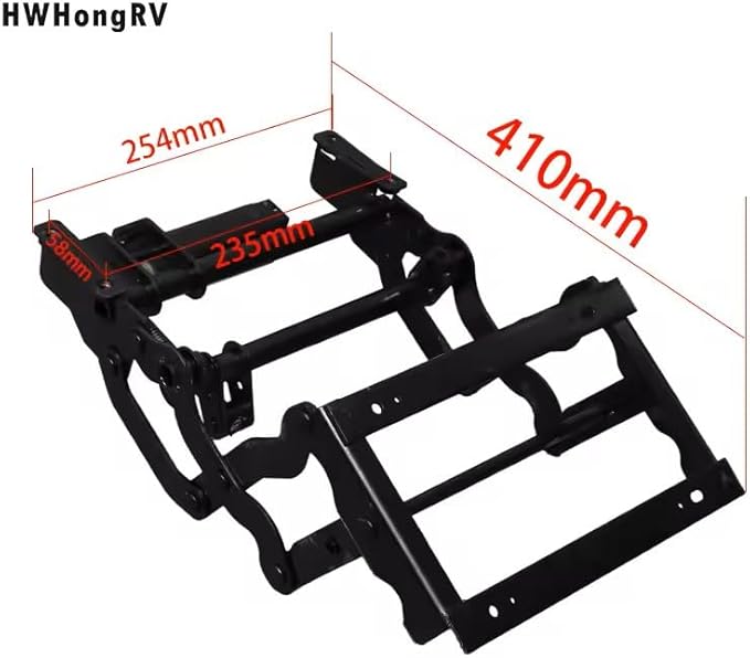 12V Car Seat Electric Leg Rest Adjustable Seat Modification Leg Support Push Rod Type Leg Rest Parts for RV Commercial Vehicle