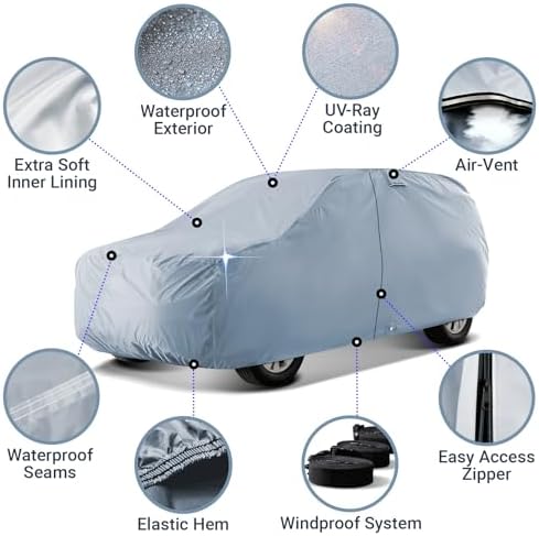 iCarCover 15-Layer Premium All Weather SUV Car Cover. See Size Chart S56