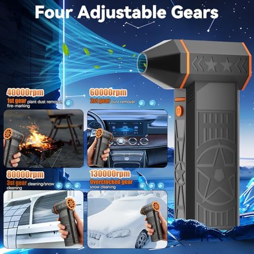 Upgrade Snow Whiz Turbo Blower,Suptruck Frostblazer Thermal Snow Blower,130,000RPM Mini Turbo Snow Blower,Portable Car Snowwith Efficient Turbine Tech, Car Windshield Defrost, Snow Removal (1 Set)