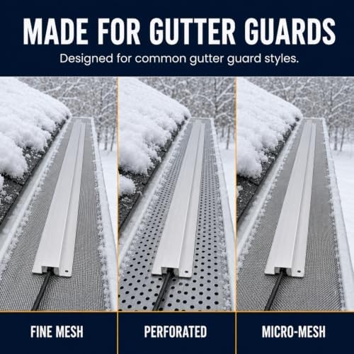 H&G lifestyles 24FT Gutter Guard Heaters to Prevent Ice Dams 12pcs