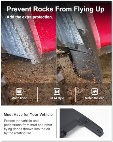 Kiwi Master Mud Flaps for 2020-2026 Jeep Gladiator (Not Fit Rubicon/Mojave)