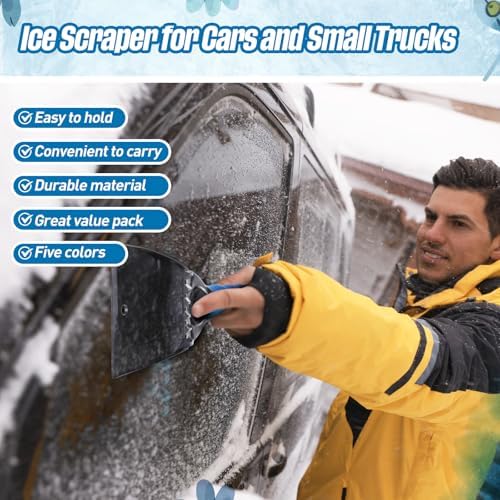 Uiifan 50 Pack Ice Scrapers for Car Windshield Ice Scraper