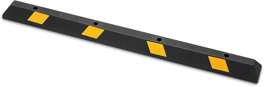 VEVOR Parking Stopper, 72 Inch Heavy Duty Parking Aid for Garage, Rubber Curb Garage Floor Stopper with Reflective Strips, Vehicles Gadgets for Cars Vans Trucks Tire Wheel Guide Block Stops Bumpers