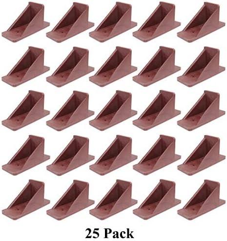JSP Manufacturing V2-MINI Roof Guard Snow Guard Prevent Sliding Ice Snow Stop Buildup Plastic Multipack-Multicolor (25, Brown)