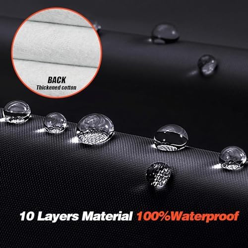 Mazda Miata MX5 Car Cover 100% Waterproof All Weather, Gift with Towel, 10 Layers Car Cover Custom Fit 1990-2026 Mazda Miata MX-5, Full Exterior Cover Rain Sun UV Protector with Door Zipper.