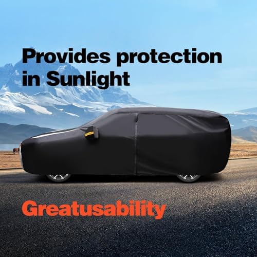 Minivan Car Cover for Chrysler Pacifica 100% Waterproof All Weather, Heavy Duty Outdoor Full Exterior Covers Rain Sun Wind UV Protection.