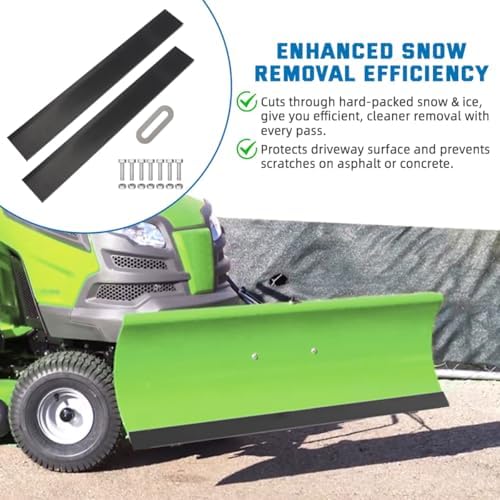 48" Universal Poly Snow Plow Cutting Edge, 1/2" Heavy-Duty Scraper Bar