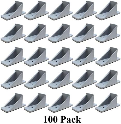JSP Manufacturing V2-MINI Roof Guard Snow Guard Prevent Sliding Ice Snow Stop Buildup Plastic Multipack-Multicolor (100, Light Grey)